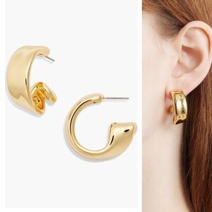Jenny Bird Aurelia Large Hoop Earrings in Gold NWT